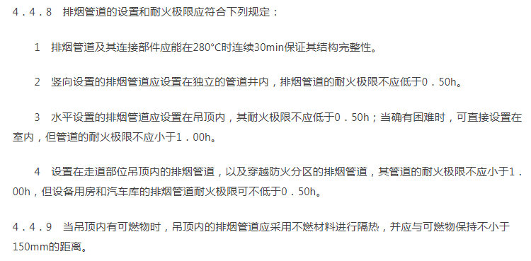 防排烟风管防火包裹规范要求时间是多少 防排烟风管防火包裹规范要求时间是多少